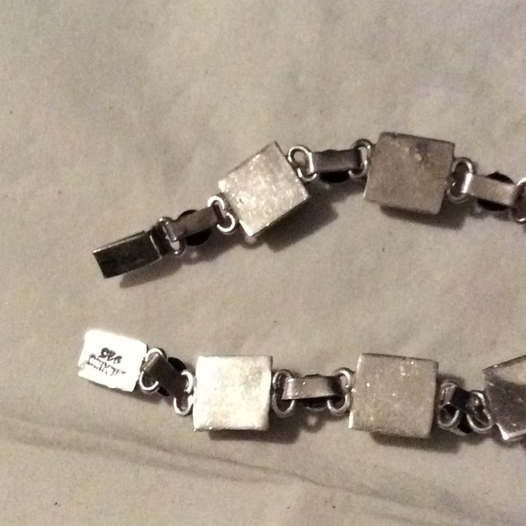 Vintage Orange Coral Sterling Silver Bracelet - Picture 11 of 12